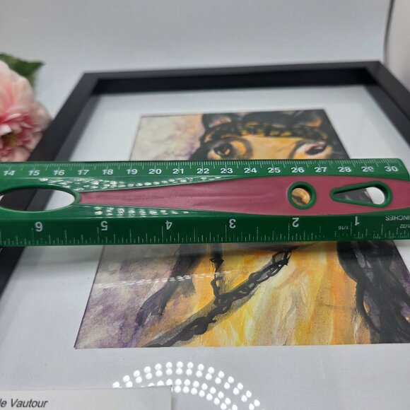 Original "Horse" Watercolor and Ink Painting by Isabelle Vautour - Framed Matted - Picture 9 of 11